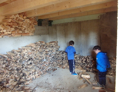 Holzstapeln