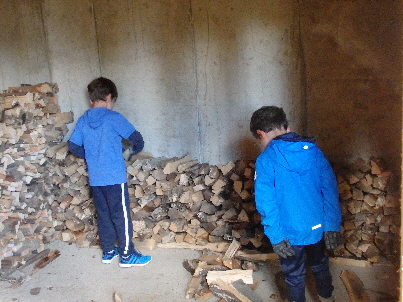 Holzstapeln