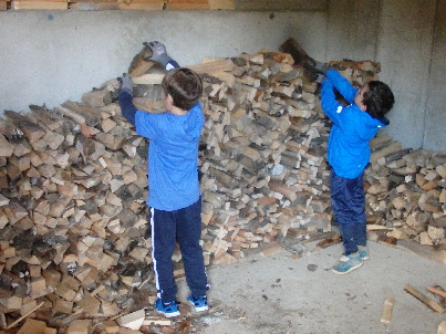 Holzstapeln
