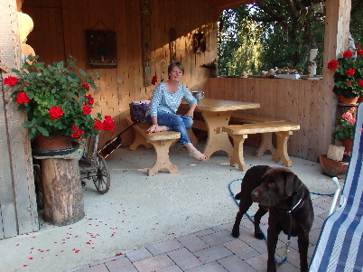 Überdachte Loggia