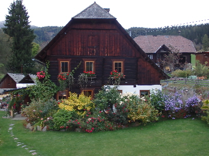 Herbst Bauernhaus Sauschneider