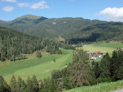 Blick vom Steuber Rundweg in die Allgau
